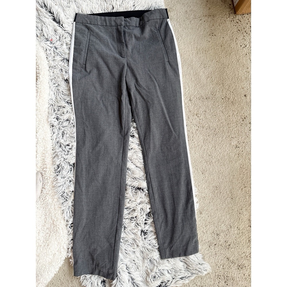 Zara Gray Trousers with White Side Stripe